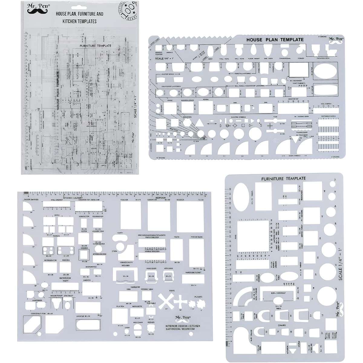 Interior design and furniture templates set 3