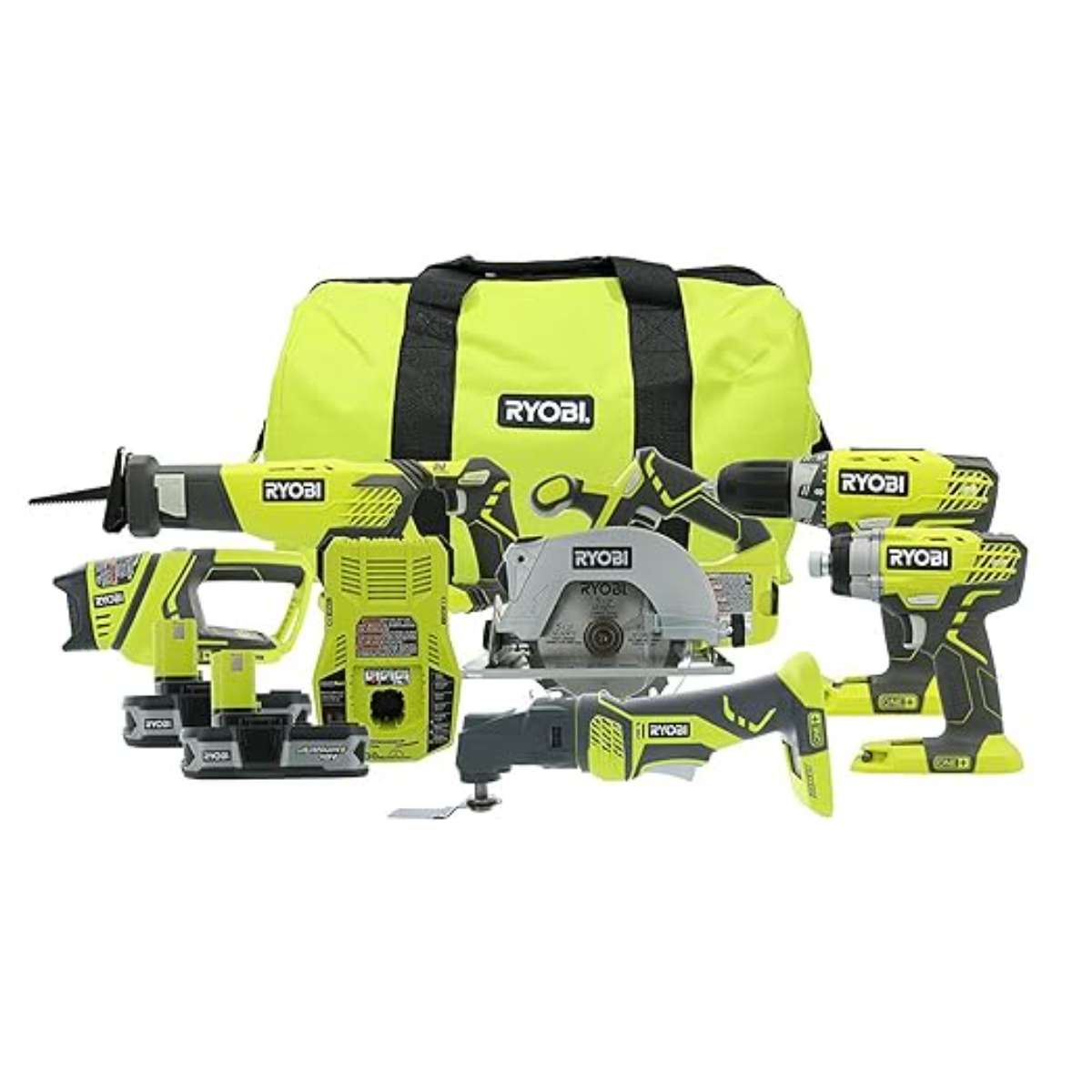 RYOBI P884 18-Volt ONE+ Lithium-Ion Combo Kit (6-Tools)