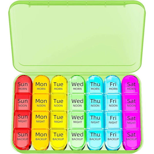 Odaro Weekly Pill Organizer 4 Times a Day