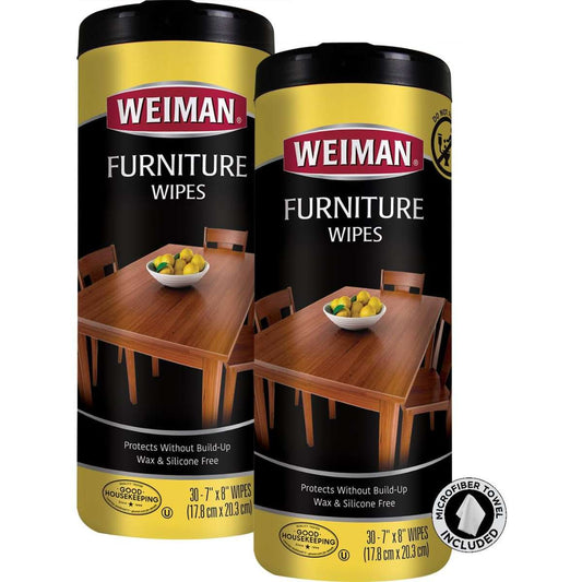 Weimann wood cleaning and polishing wipes