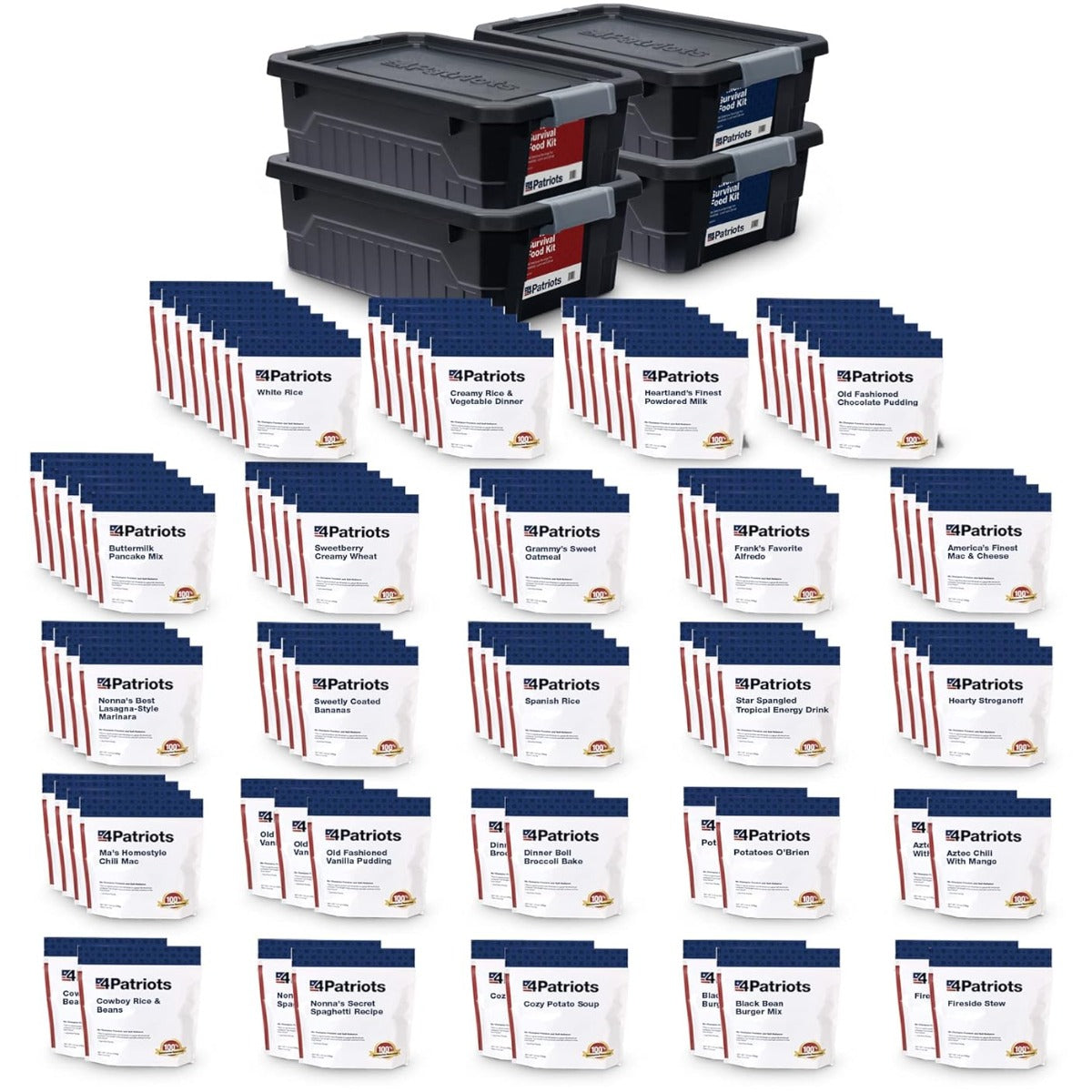 Patriot 6 Month survival Food Pack - Emergency food