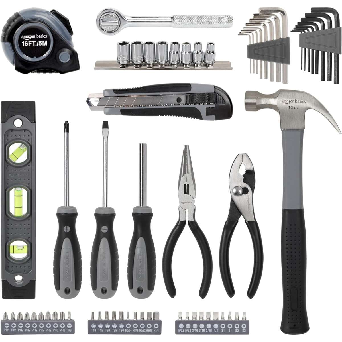 Amazon Basics 65-Piece Home Essential Repair Kit