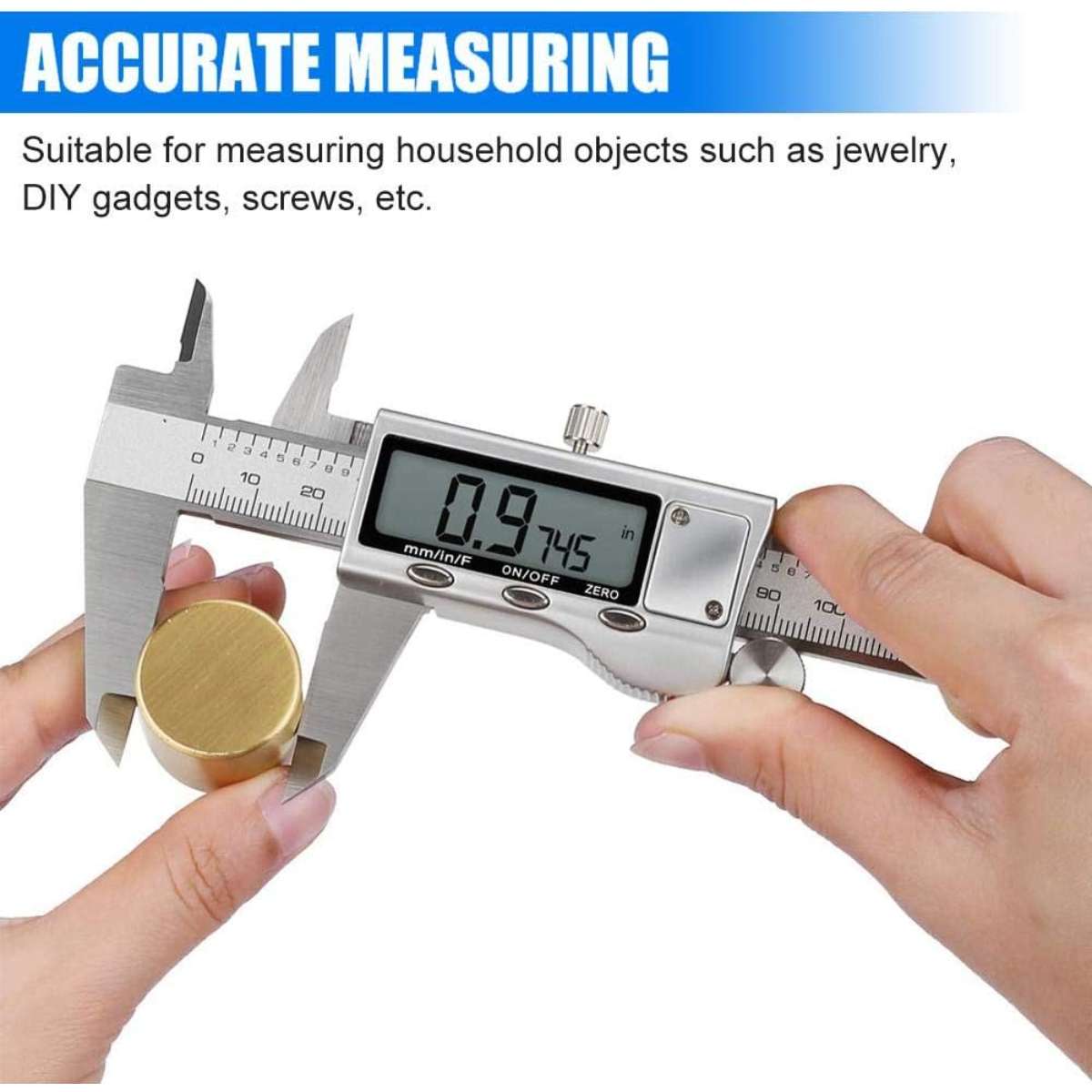 Digital caliper measuring tool