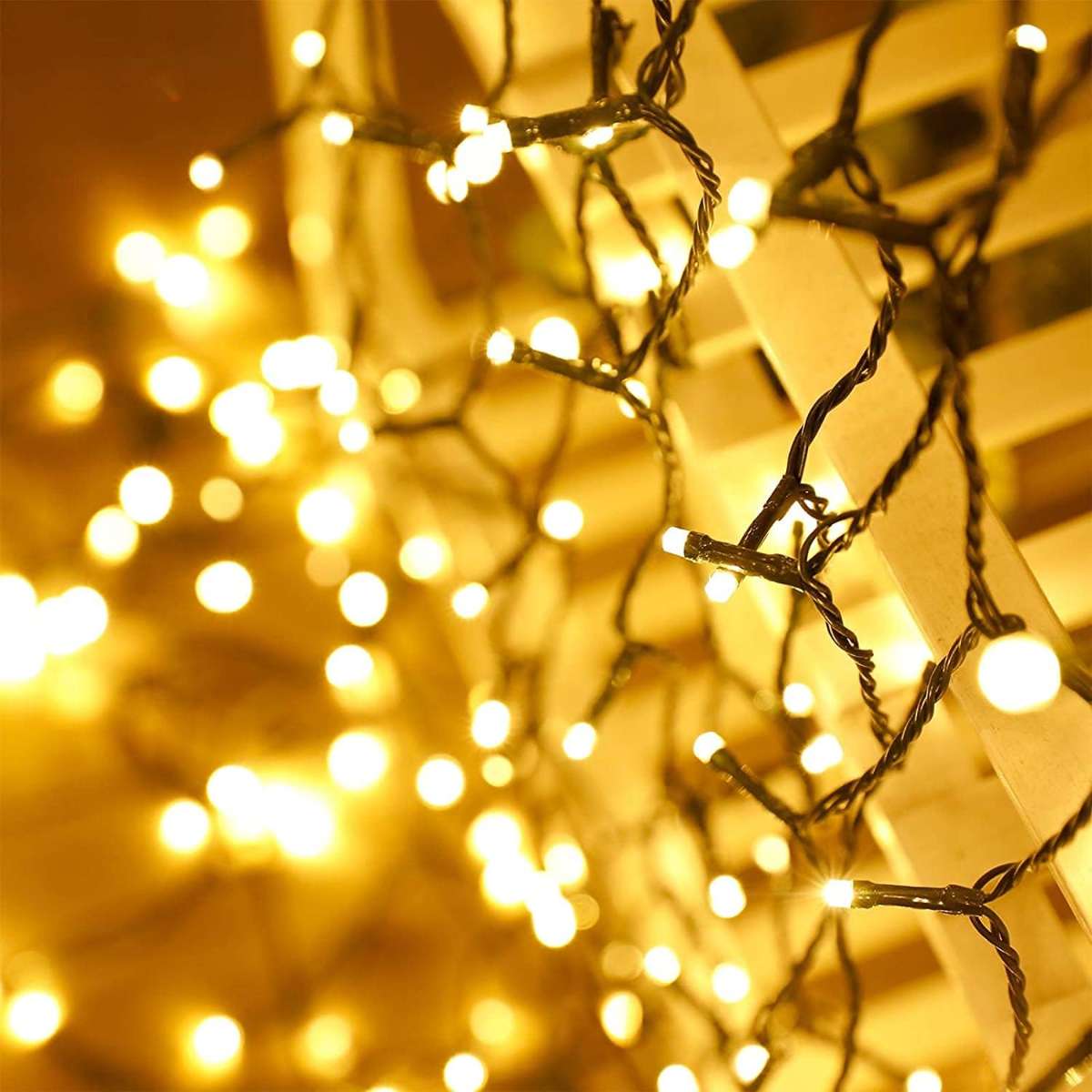 85ft Solar String Lights, 480 LED Solar Outdoor Lights (Warm White)