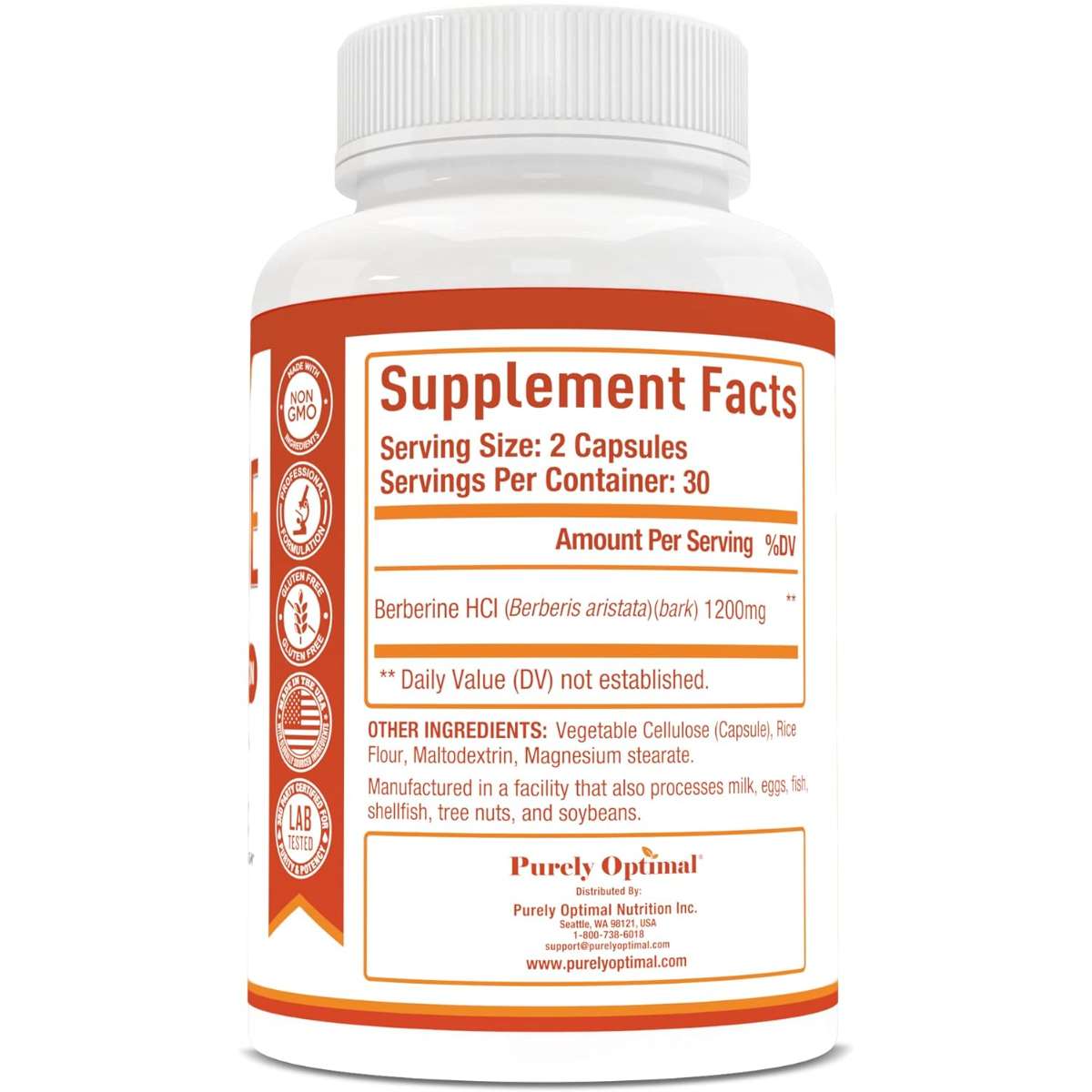 Pure high quality berberine supplement
