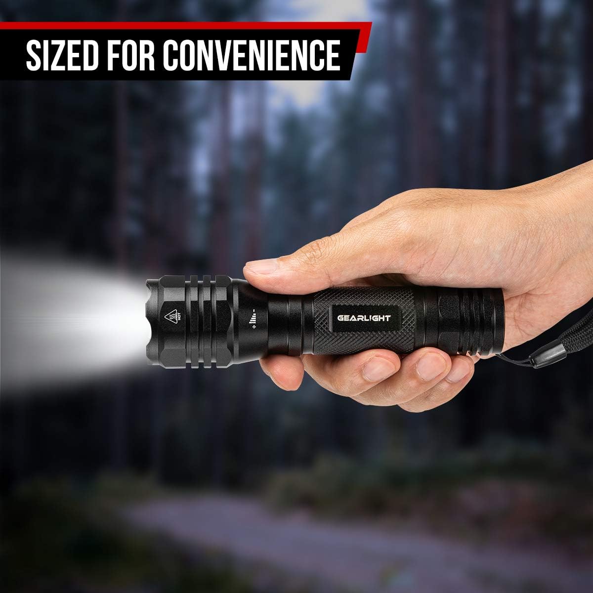 GearLight S1050 LED flashlight high lumen