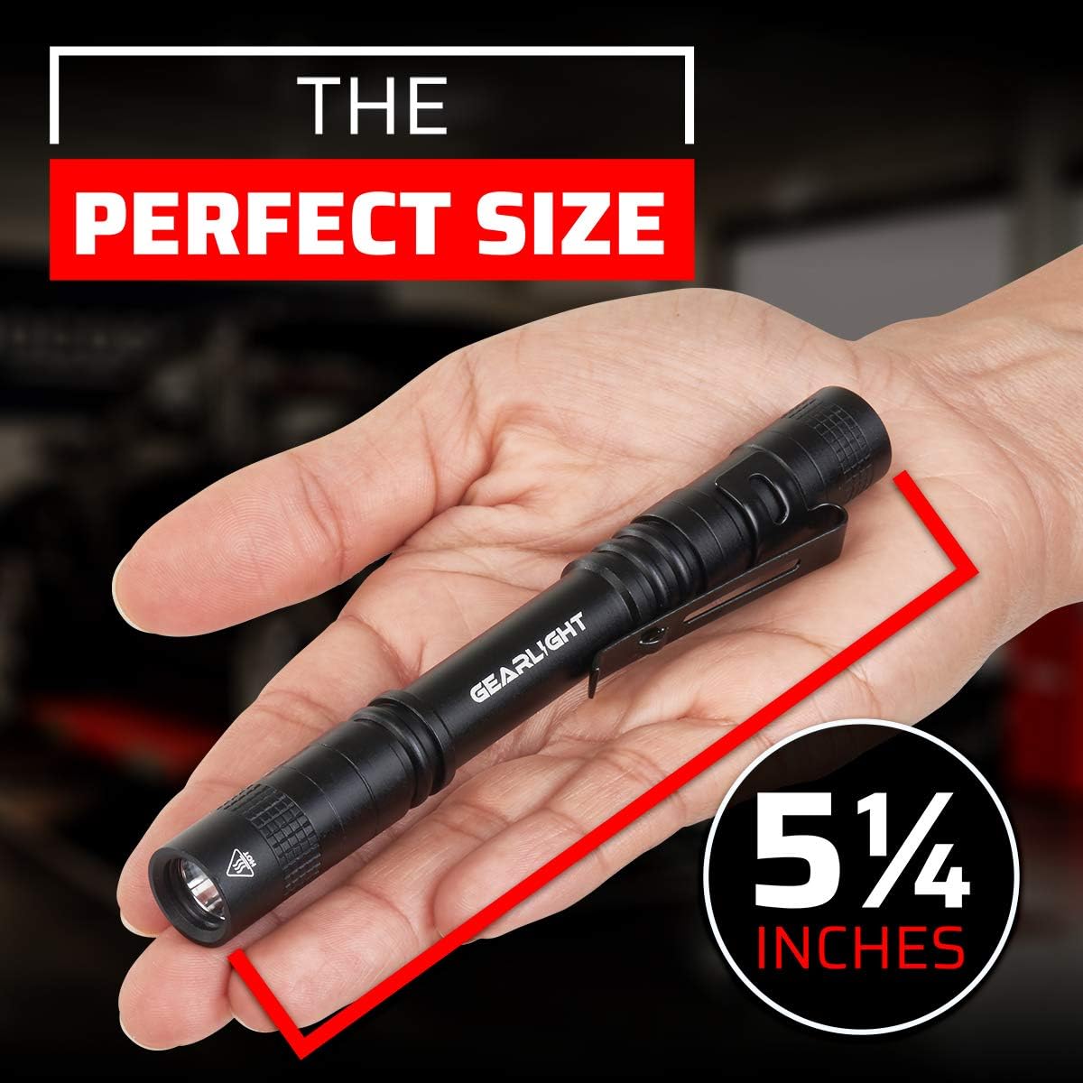 GearLight S100 LED Pocket Pen Light - 2 small