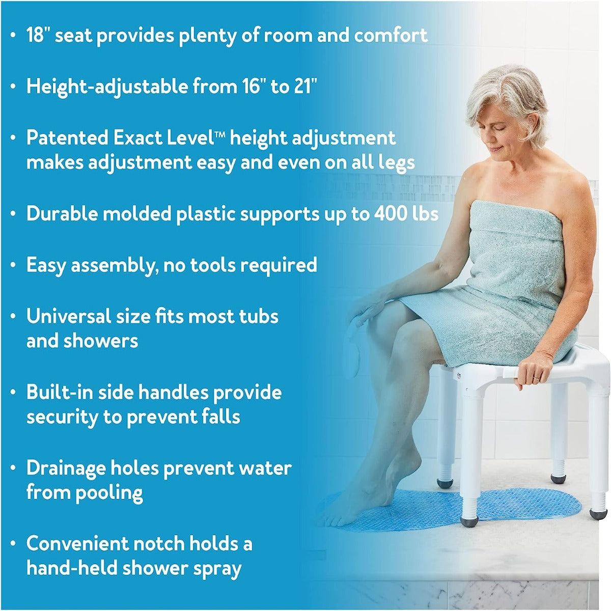 Carex Universal bath chair and shower chair