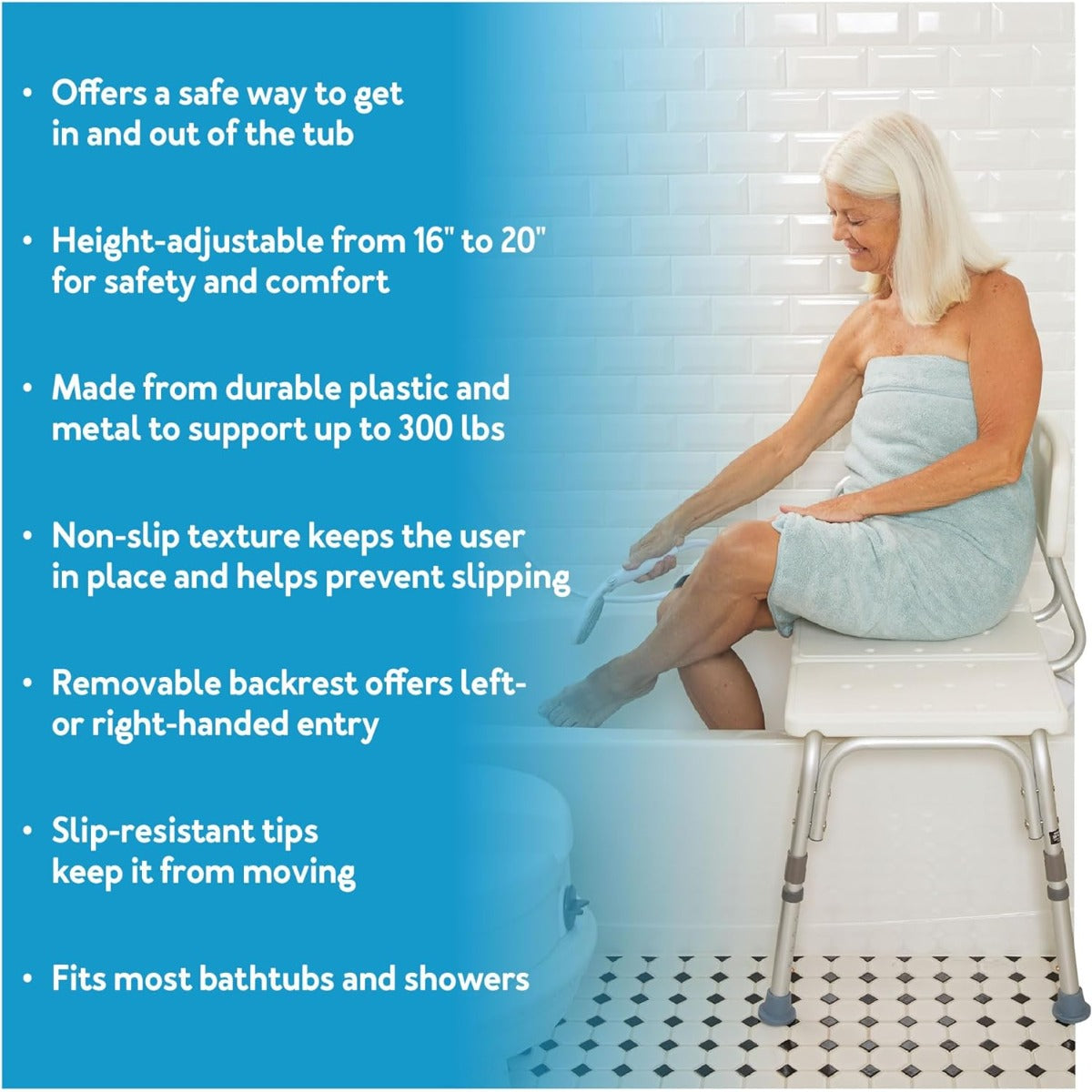 Carex Bathtub transfer stool