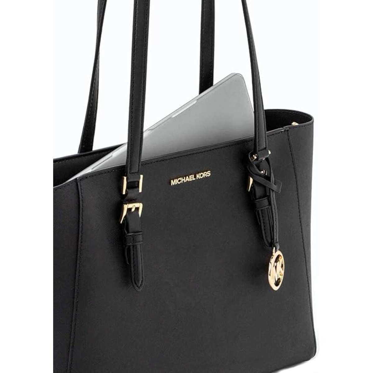 Michael Kors Charlotte Large 3-in-1 Tote Crossbody Handbag Leather