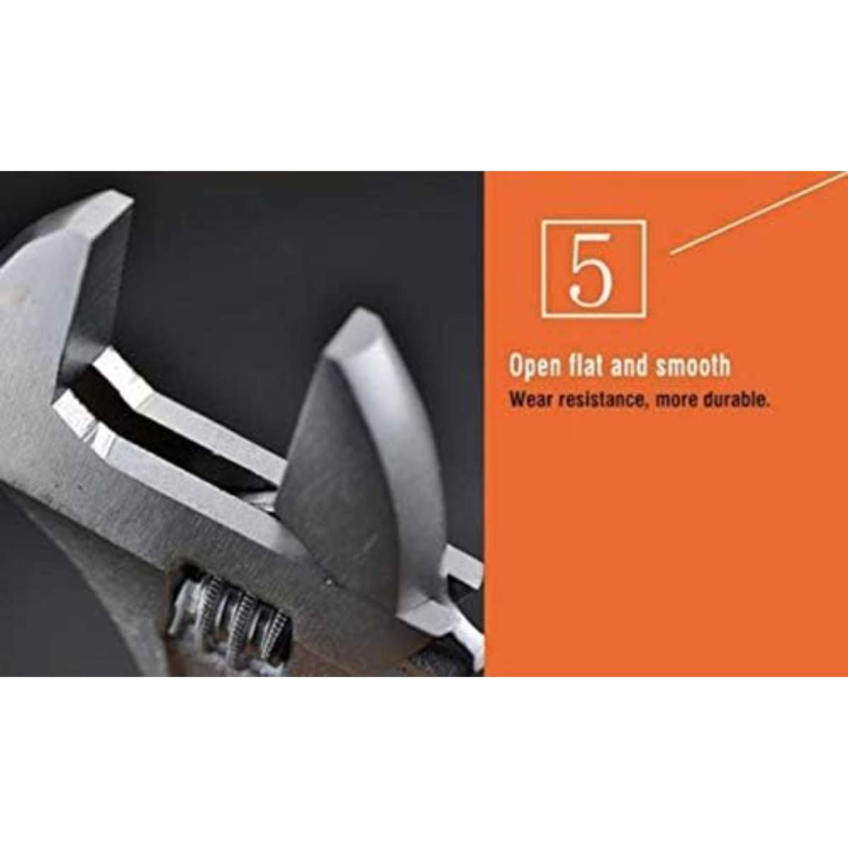 Edward Tools Pro 8" Adjustable Wrench - Wrench Handle