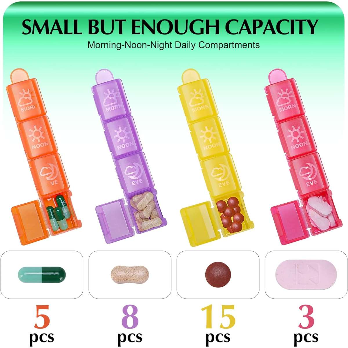 Monthly Pill Organizer 4 Times A Day