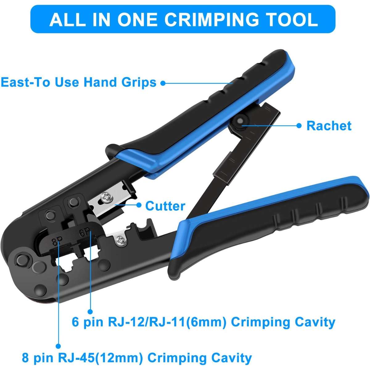 RJ45 Crimp Tool Kit, Ethernet Crimp Kit