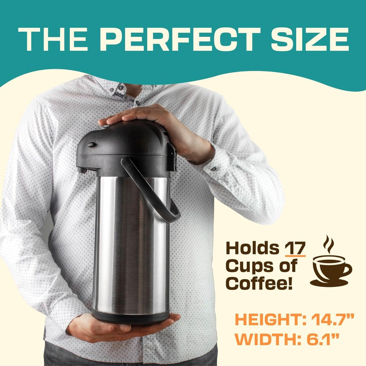 Coffee bottle with pump