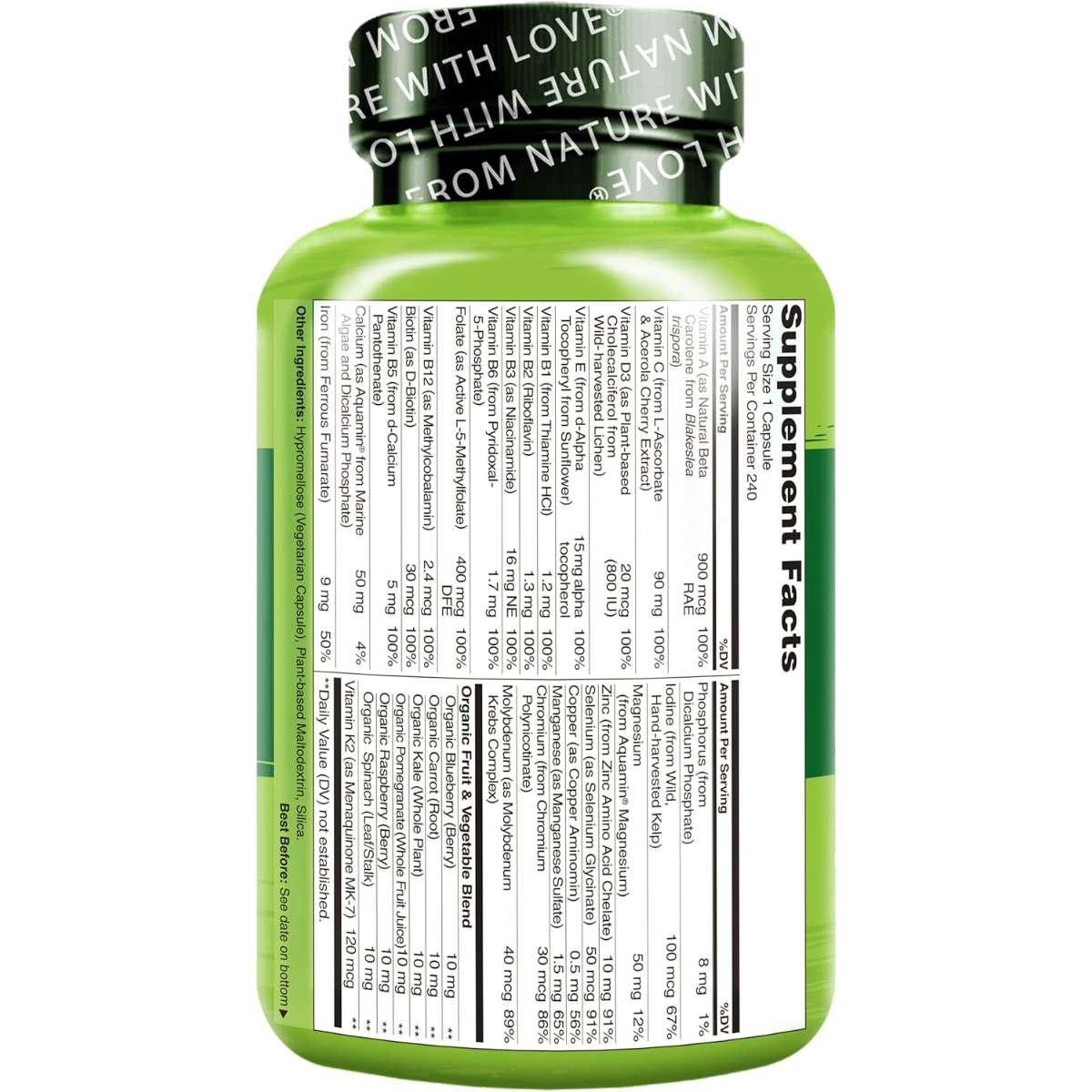 NATURELO Daily multivitamin for women