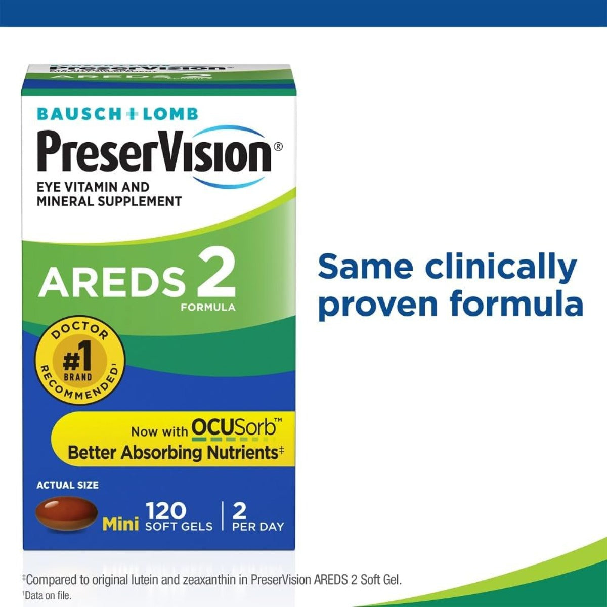 PreserVision AREDS 2 Eye vitamin and mineral supplements