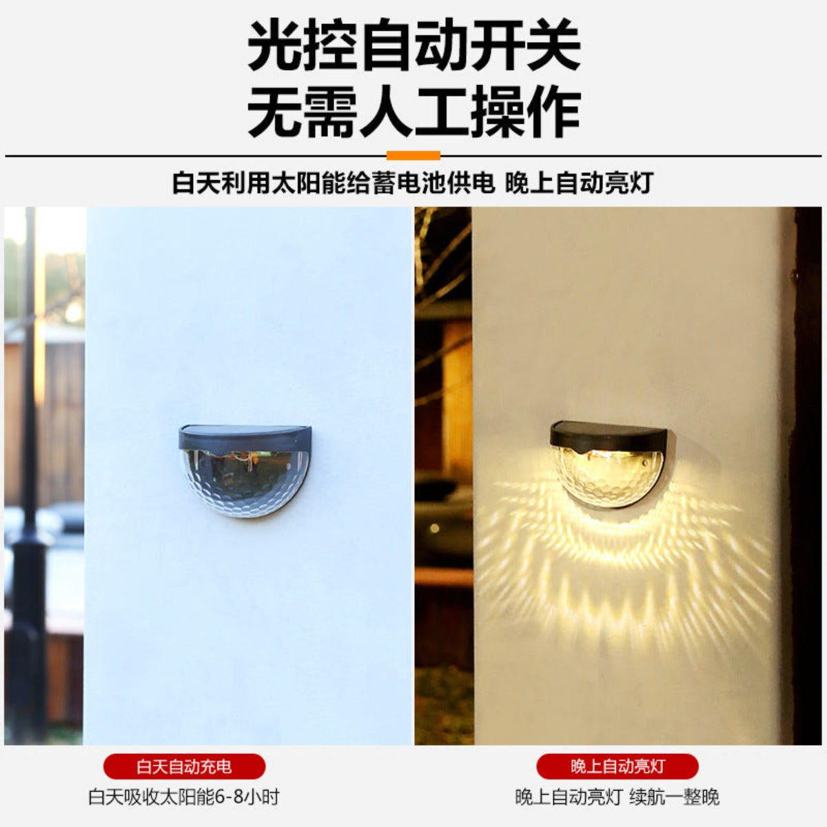 Solar wall street light