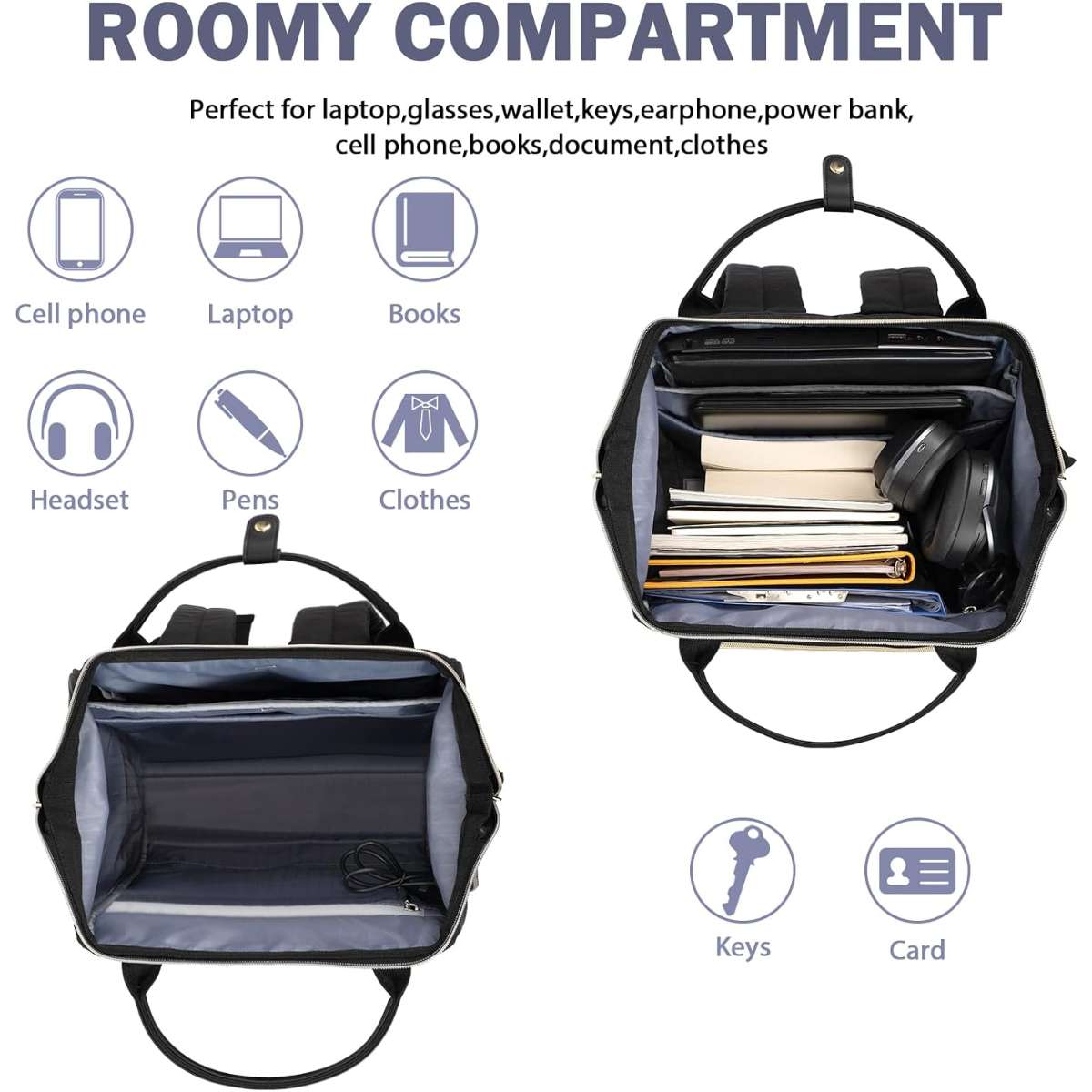 EMPSIGN 17 Inch Women's Laptop Backpack