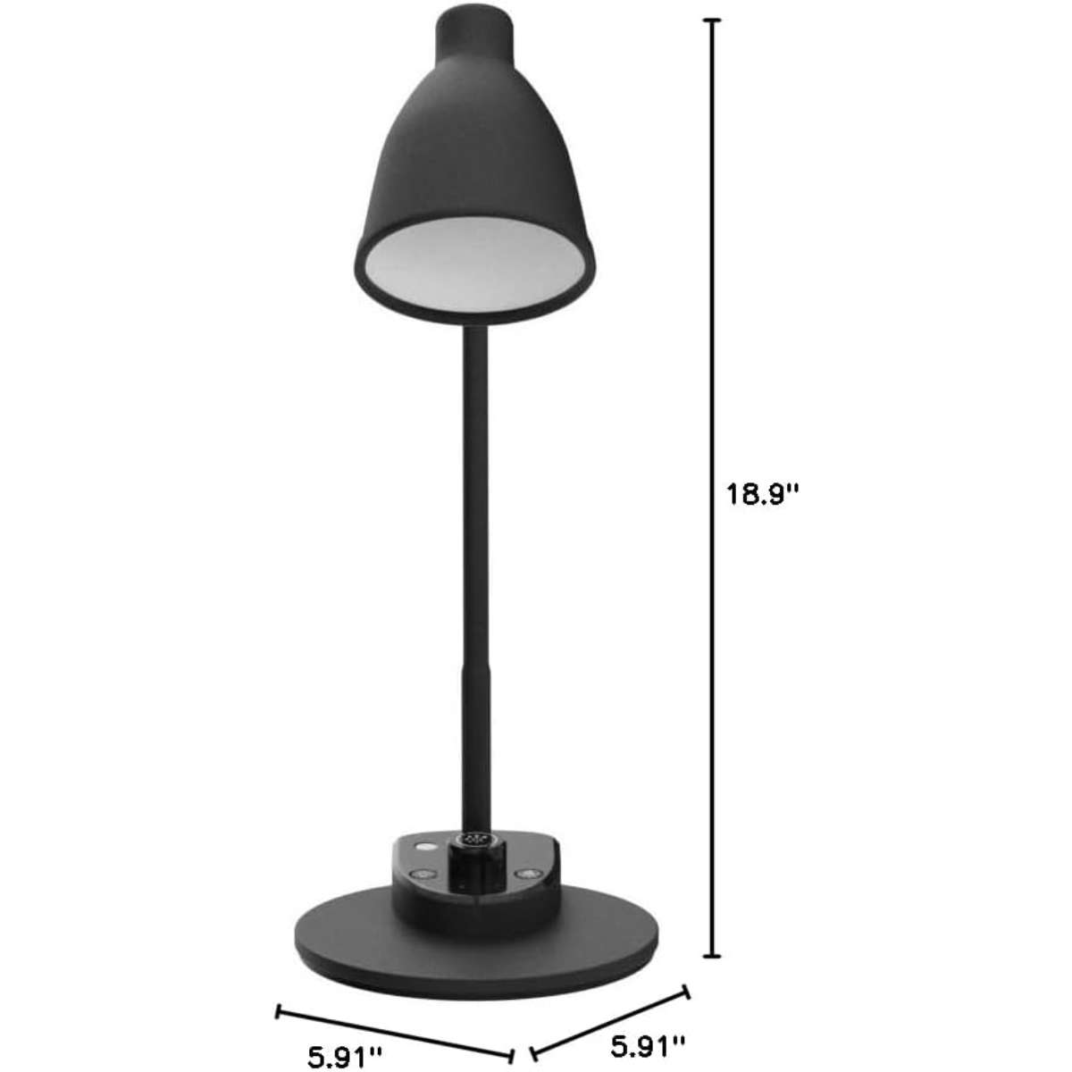 BOHON LED table lamp with USB charging port 3 color modes