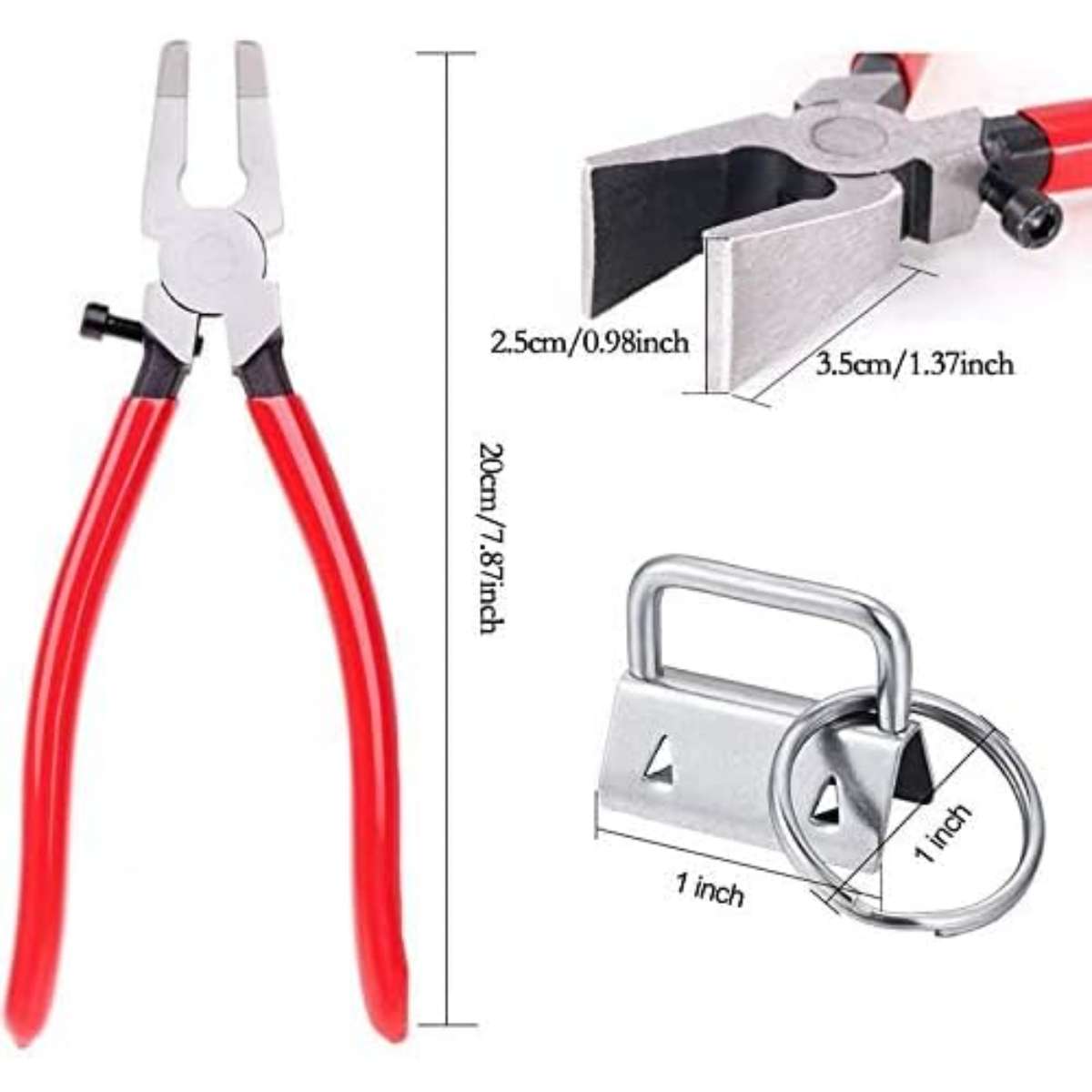 Keychain hardware keychain hardware set, 1 inch 4 color keychain hardware