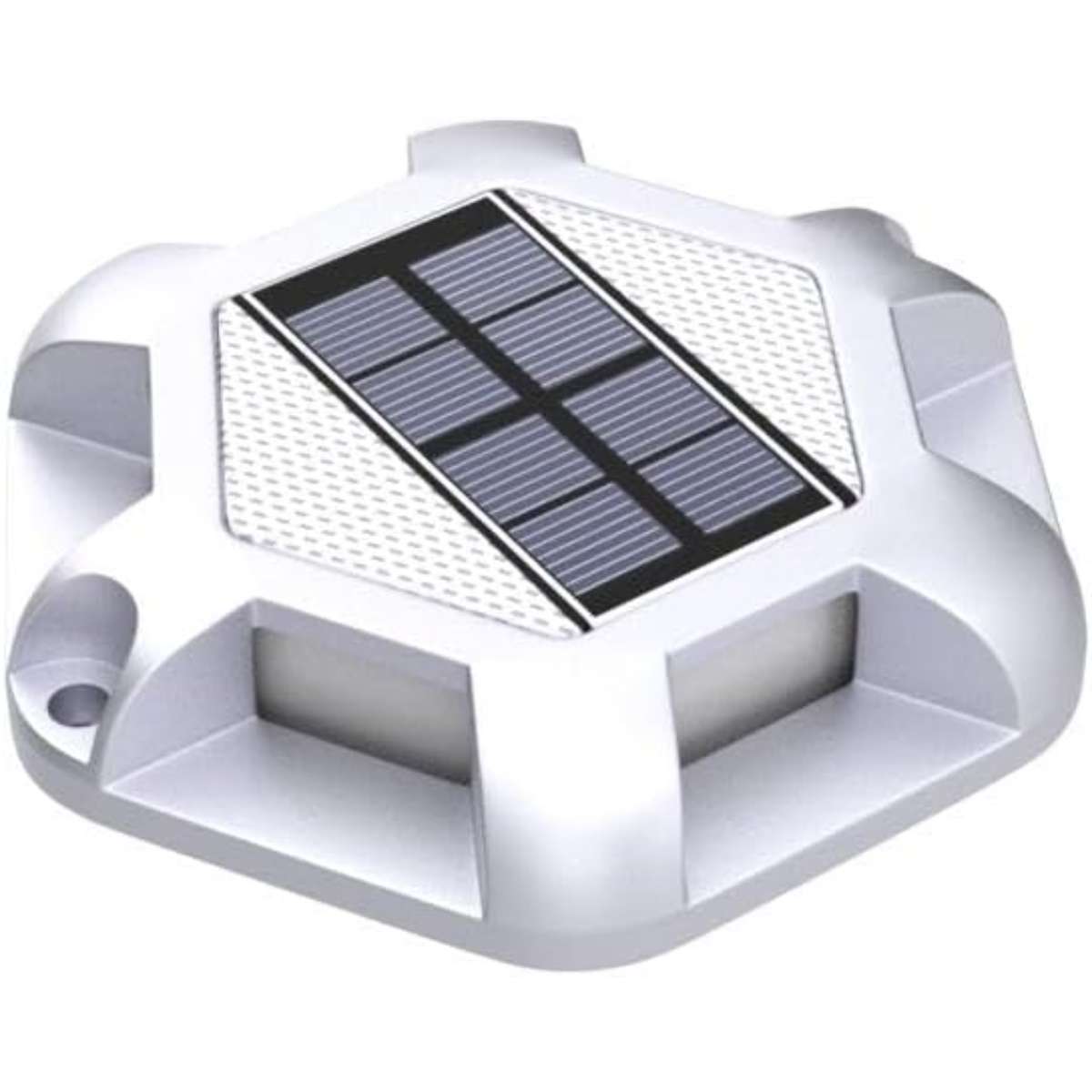VOLISUN Solar Deck Light Driveway Dock Light (Warm White/White)