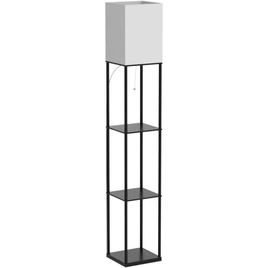 SUNMORY Floor Light with Shelf (Black)