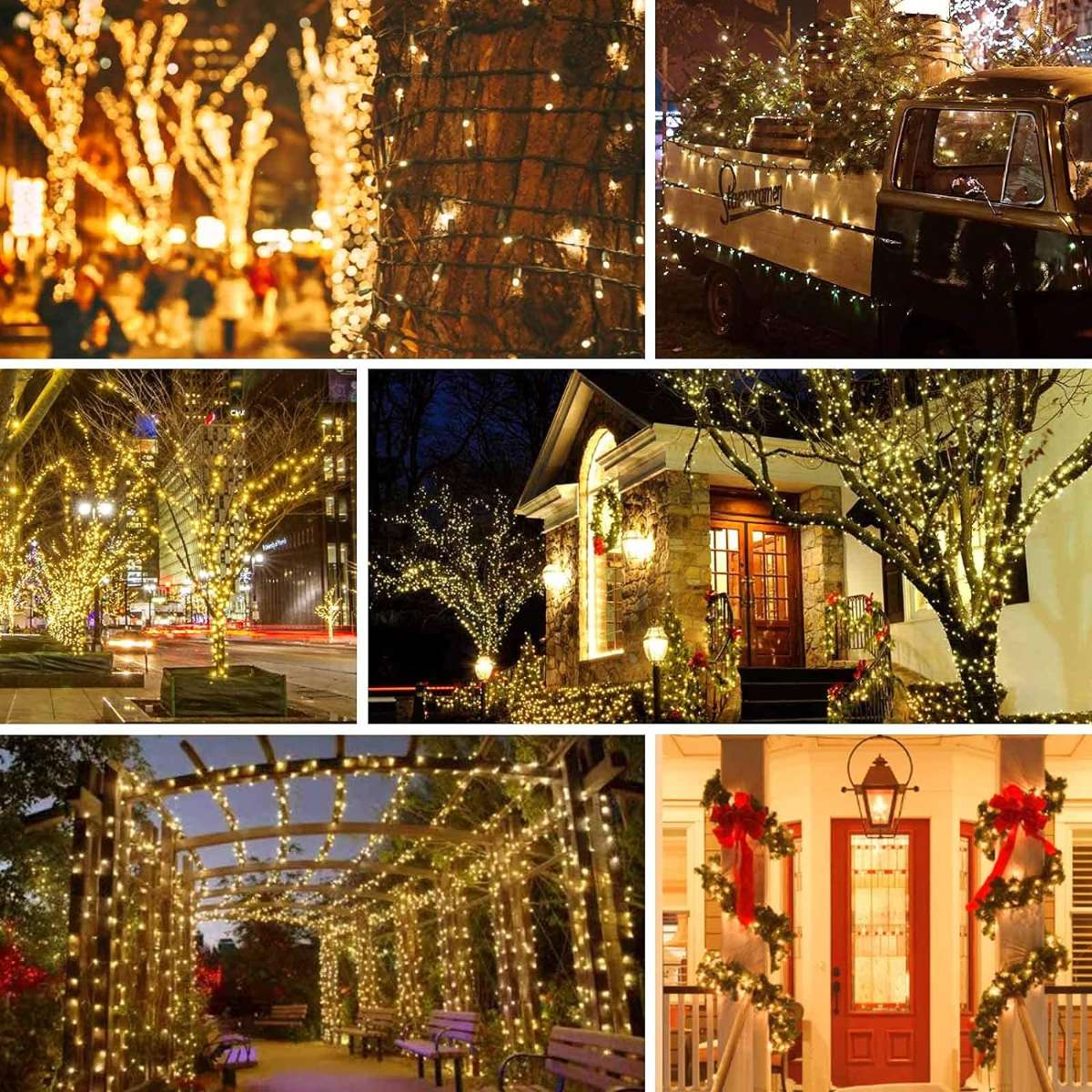 85ft Solar String Lights, 480 LED Solar Outdoor Lights (Warm White)
