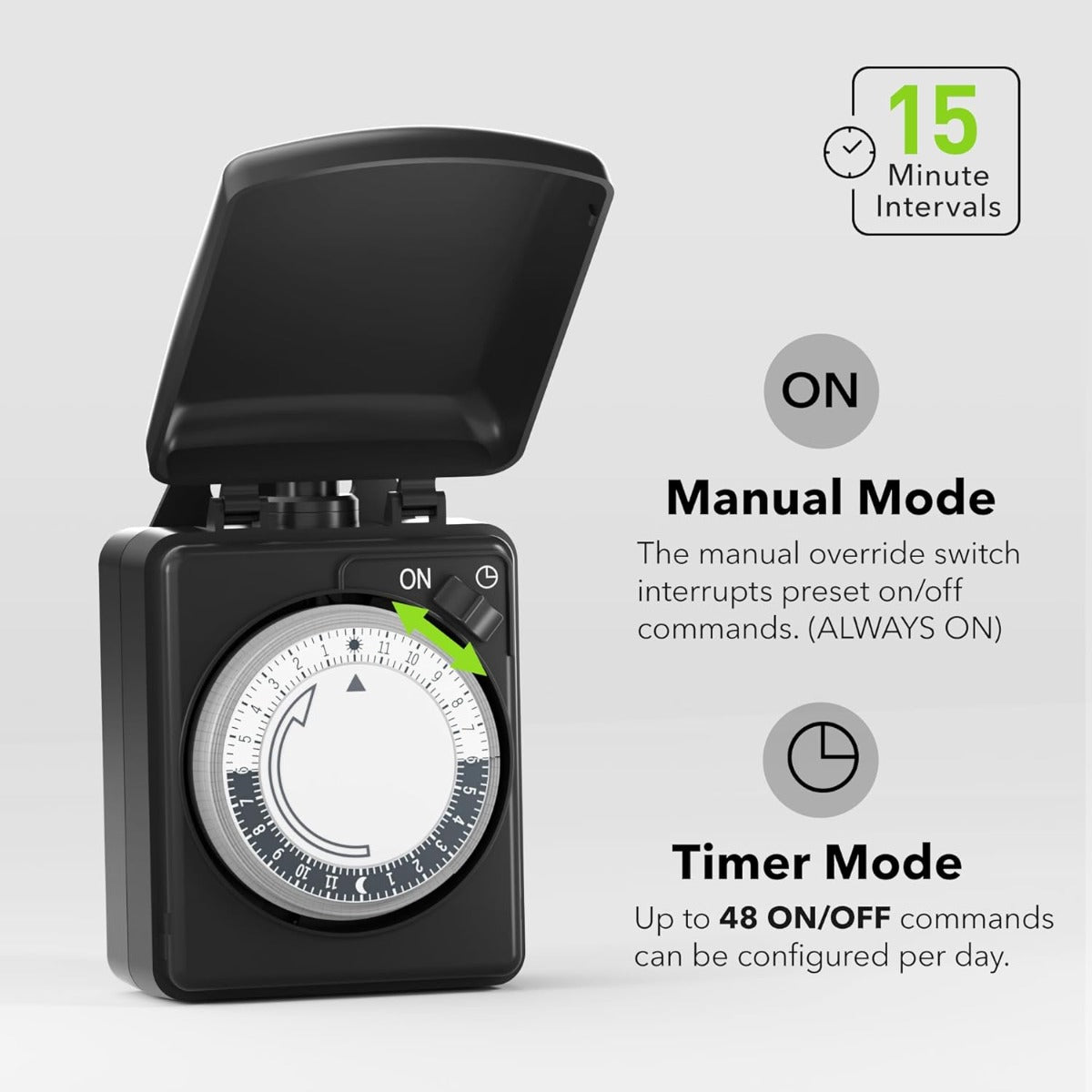 BN-LINK Compact outdoor mechanical timer 1875W 1/2HP