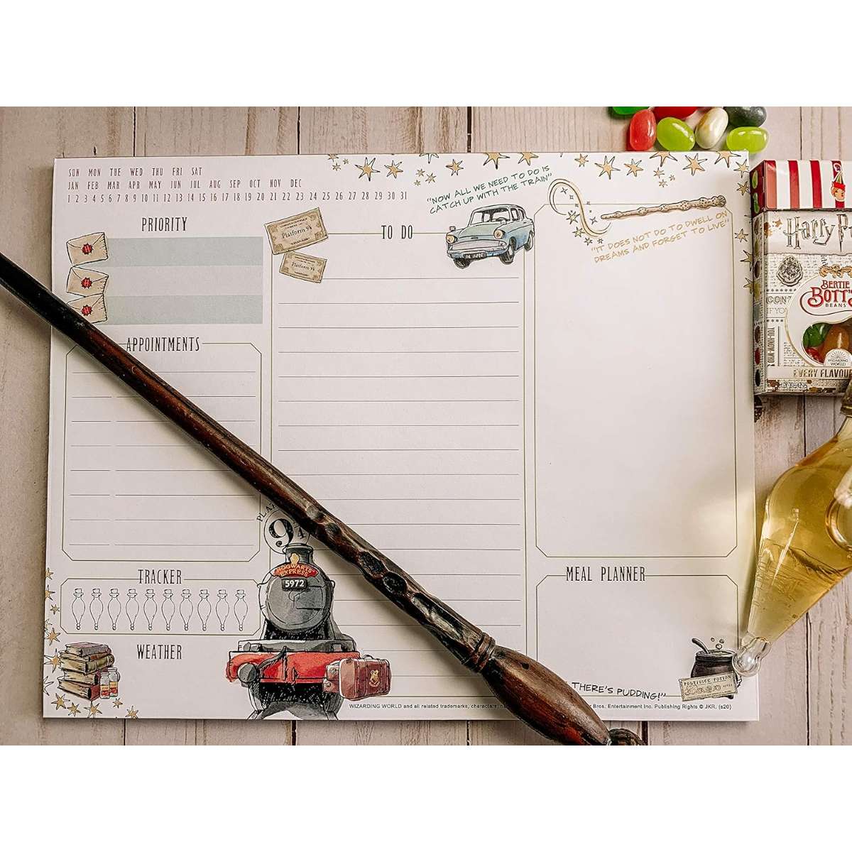 Conquest Journals Harry Potter Daily Planning Notepad