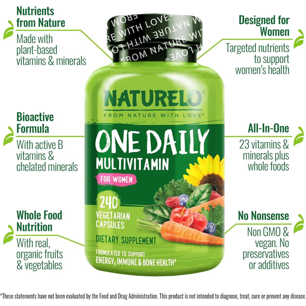NATURELO Daily multivitamin for women