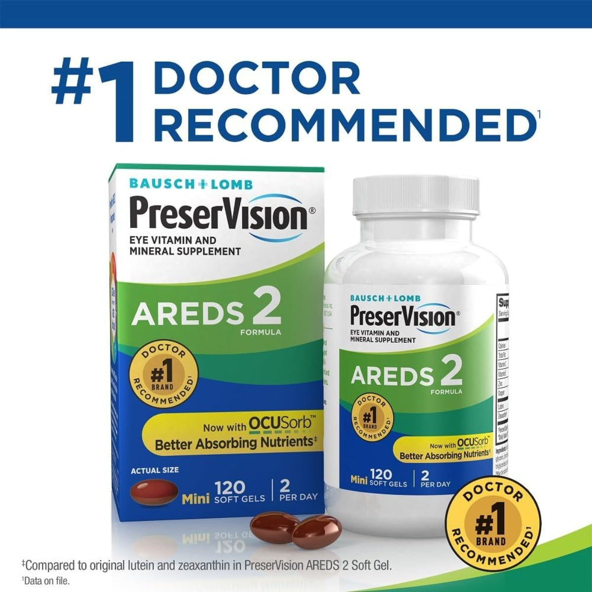 PreserVision AREDS 2 Eye vitamin and mineral supplements