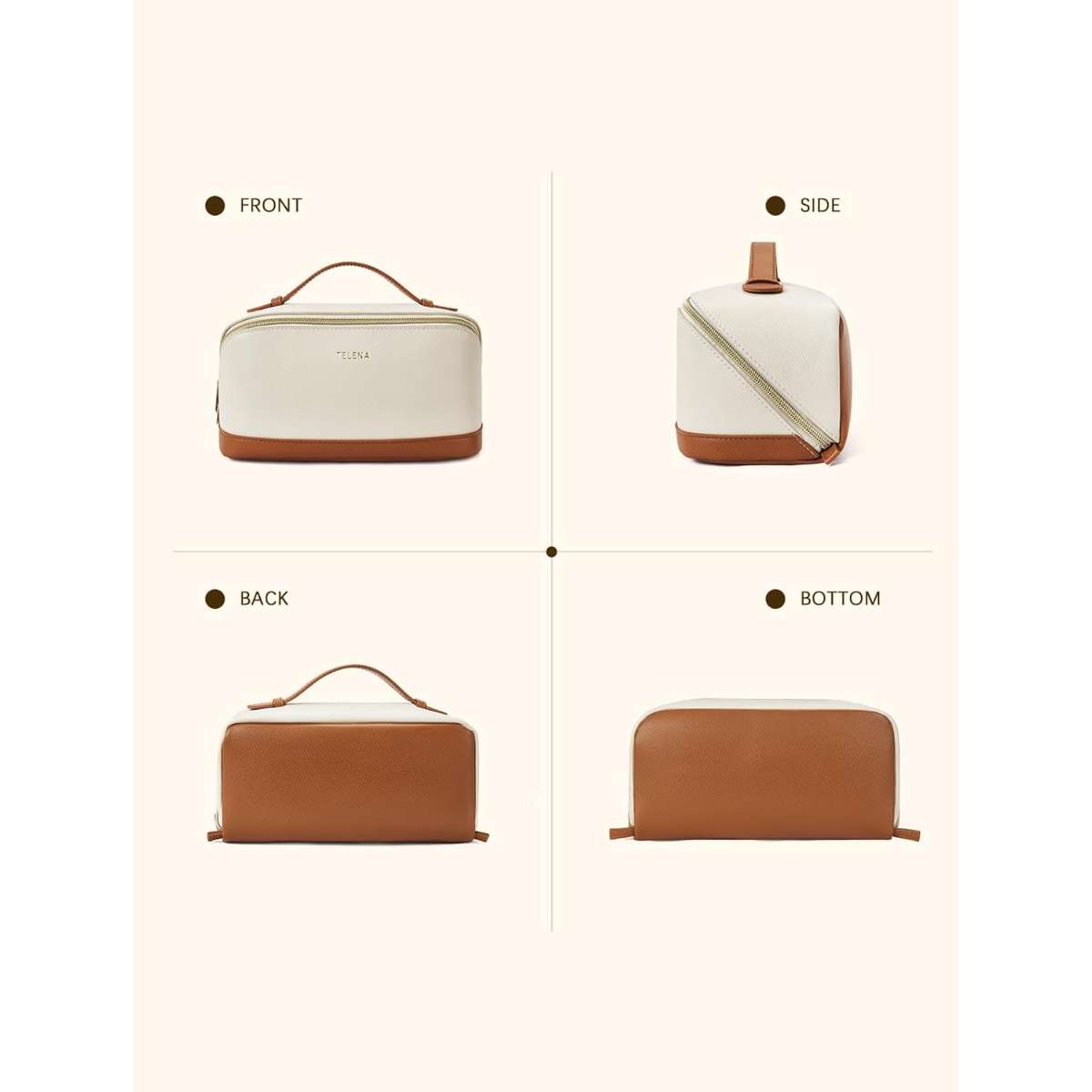 Telena Cosmetic Bag Large Capacity Travel Cosmetic Bag Portable