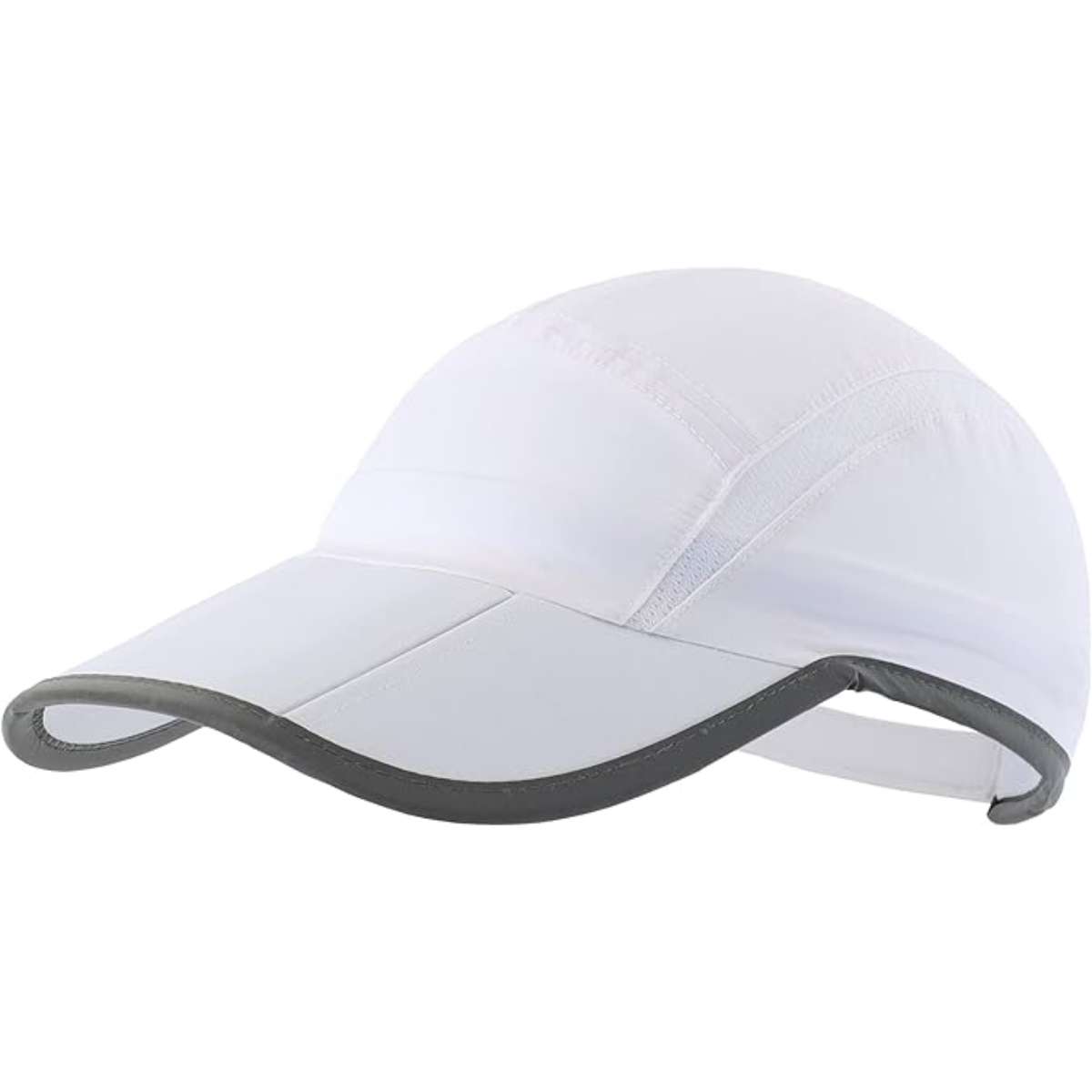 Connectyle Foldable Mesh Sports Cap with Reflective Stripe Breathable Sun Runner Cap