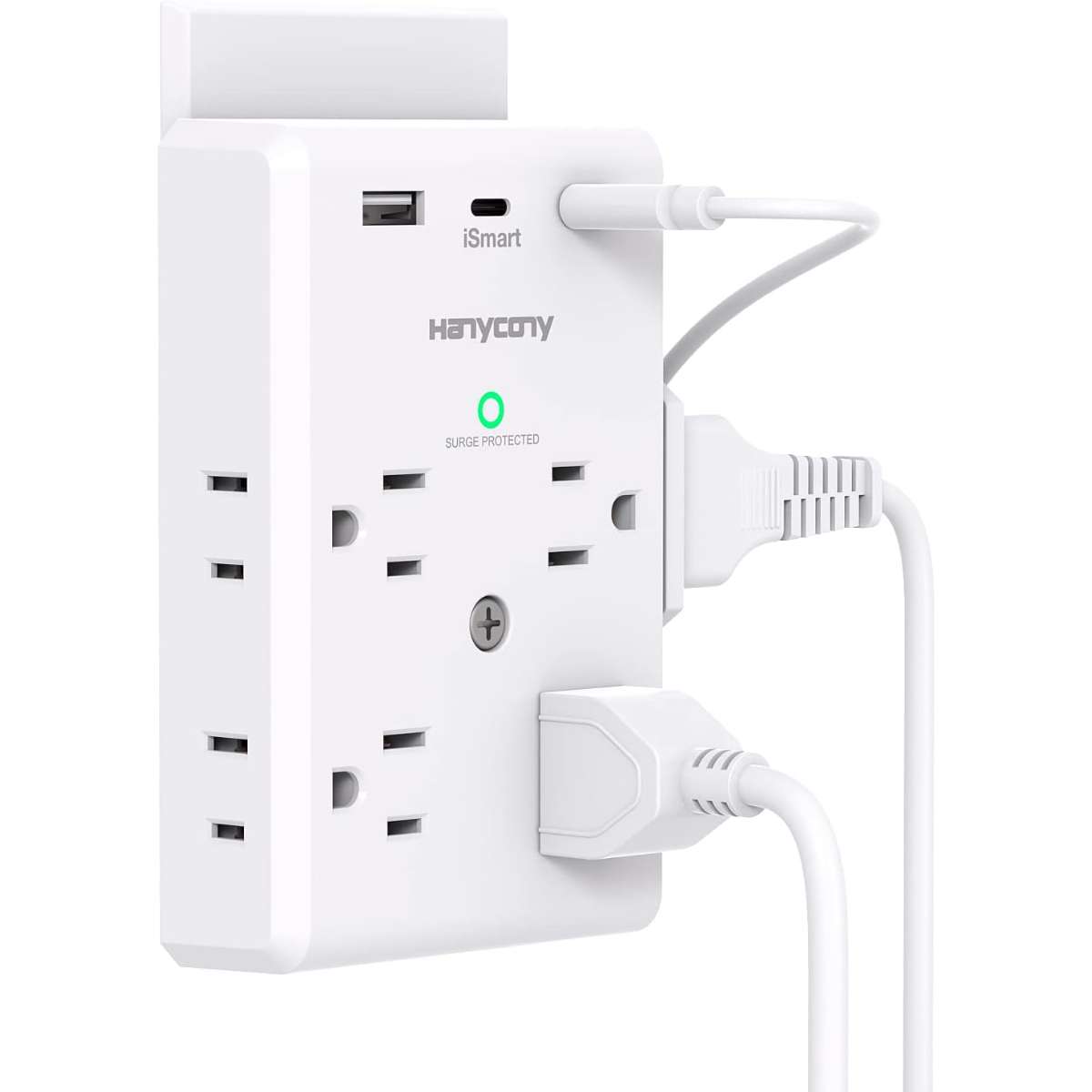 Multi-Plug Socket Extender with USB C Port, ETL Listing