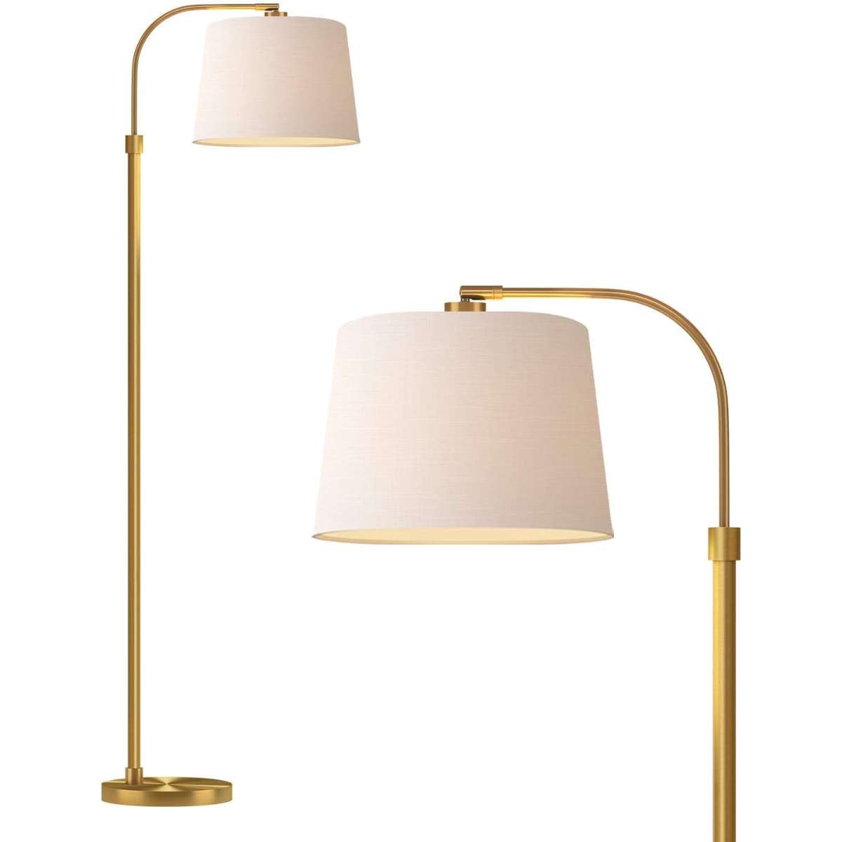 Oneach 62-inch gold floor lamp