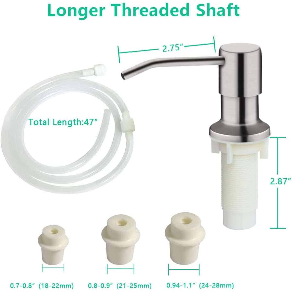 Kitchen sink soap dispenser