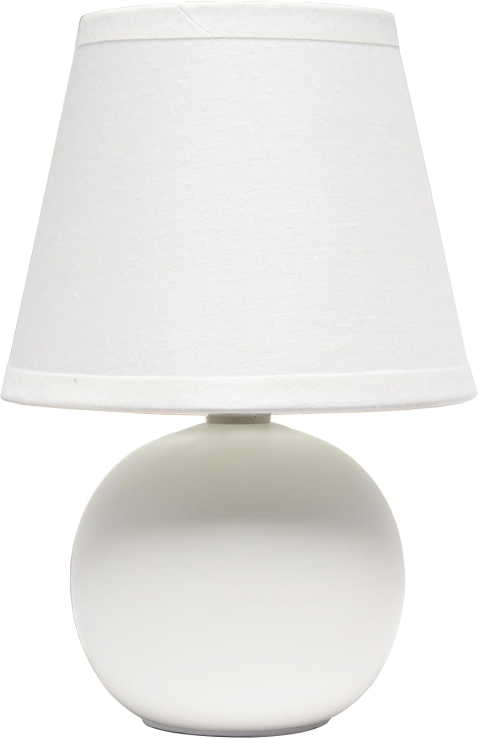 Simple Designs LT2008-OFF Spherical Table Lamp, Off-White