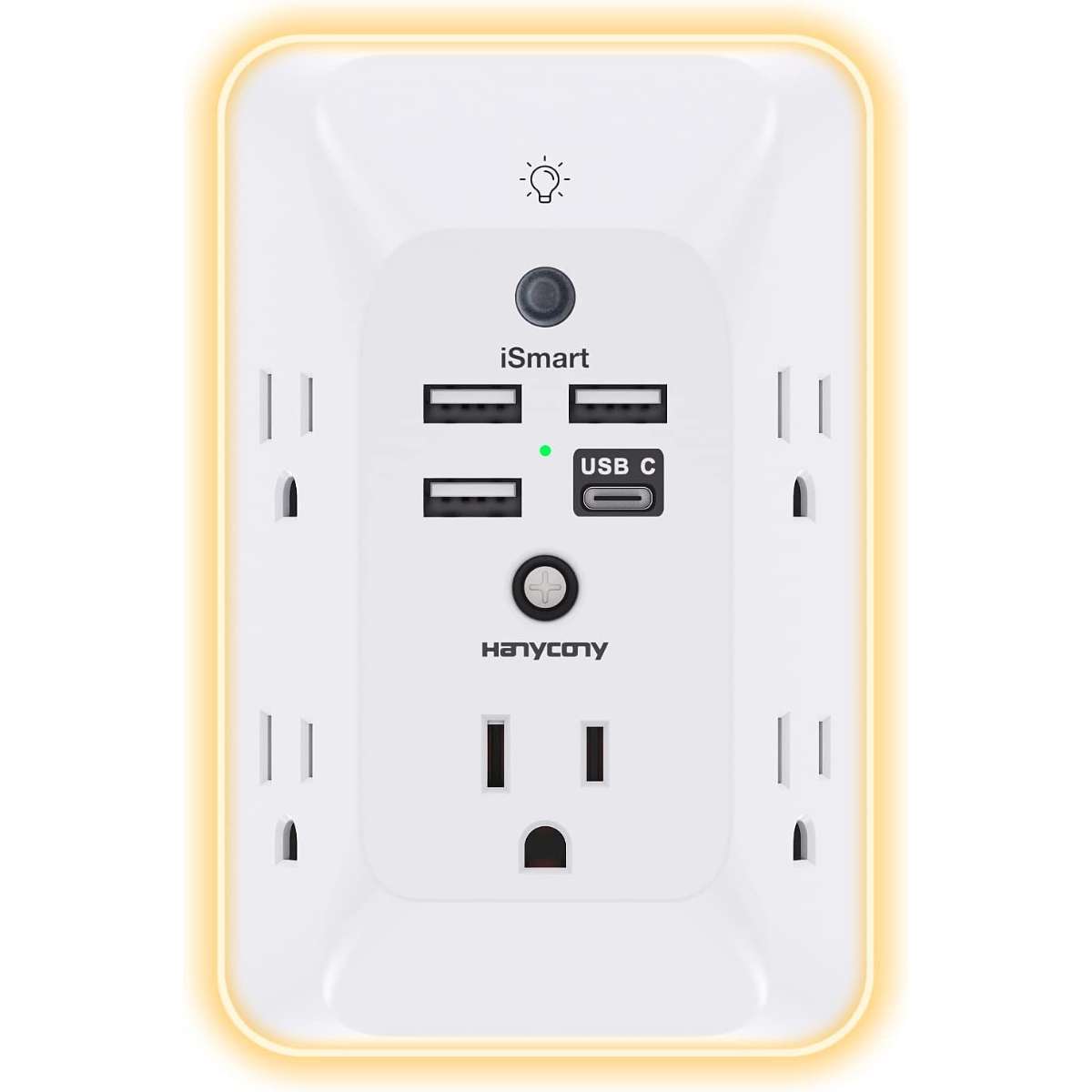 Socket extenders with night lights, multi-plug sockets