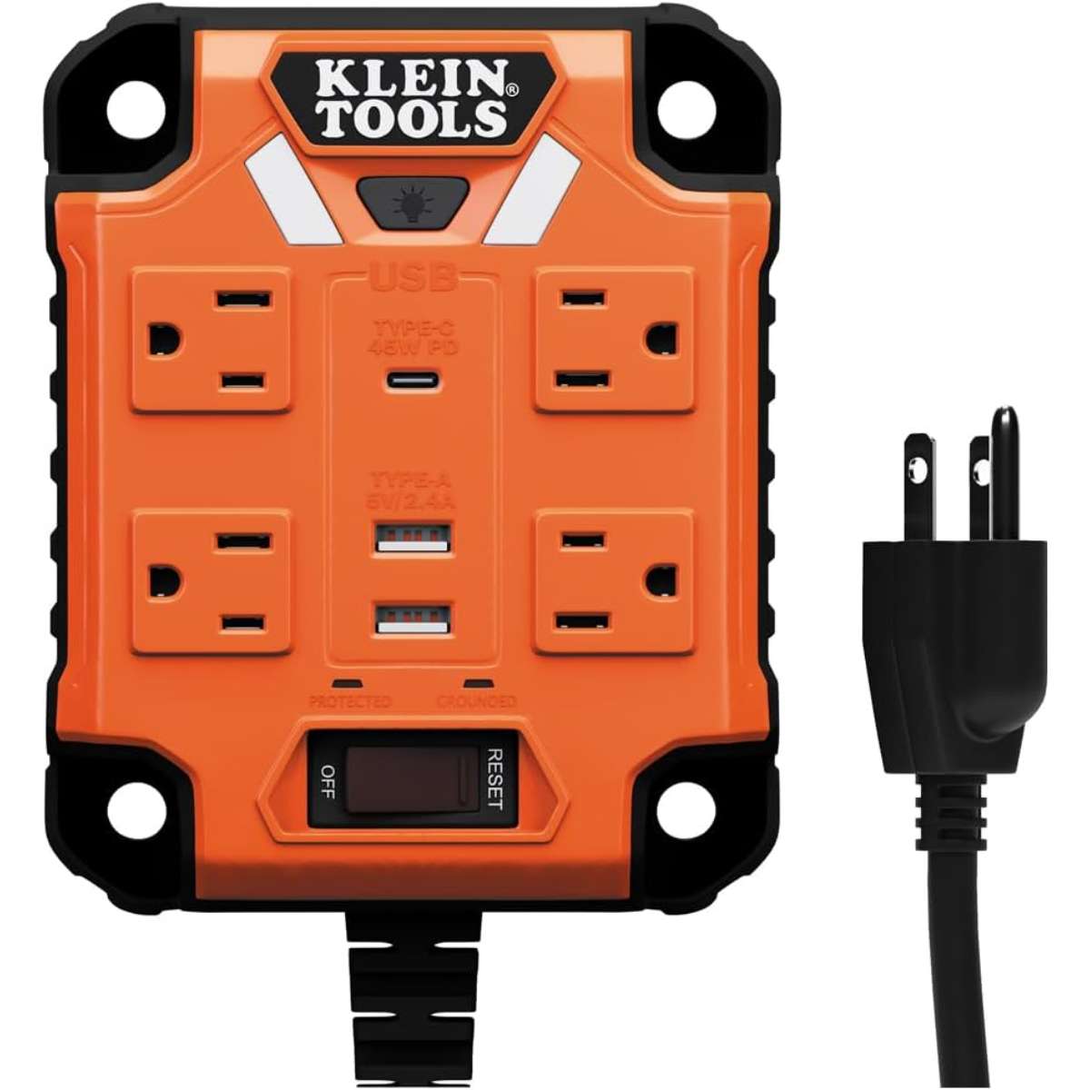 Klein Tools 29601 Magnetic Power Strip, Heavy Duty