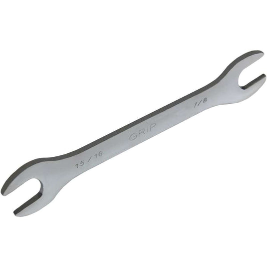 Grip 7 Piece Slim Open End Wrench Set - Roll Up Storage Bag