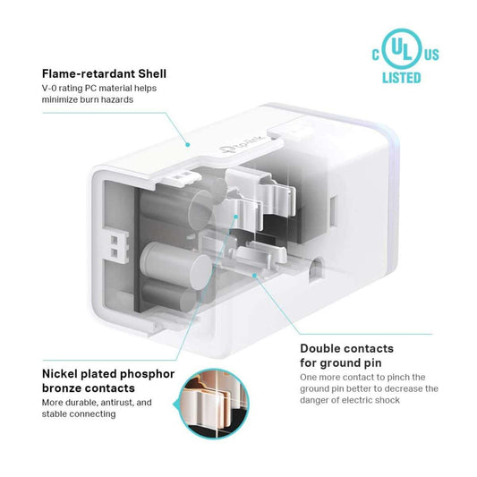 Kasa Smart Plug HS103P4, 4-pack, white