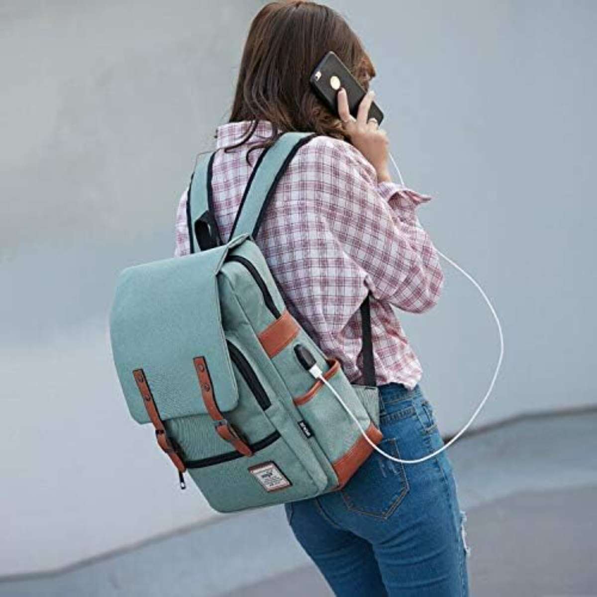 Mancio vintage laptop backpack