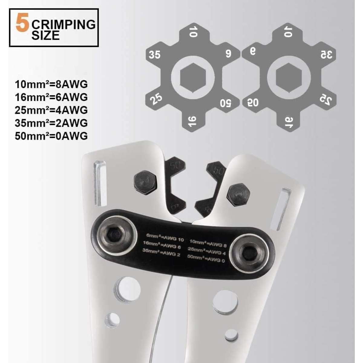 Sanuke Battery Cable Lug Crimping Tool Set