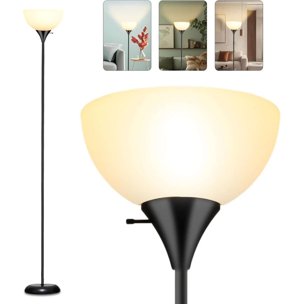 Vertical lamp, LED floor lamp in the living room