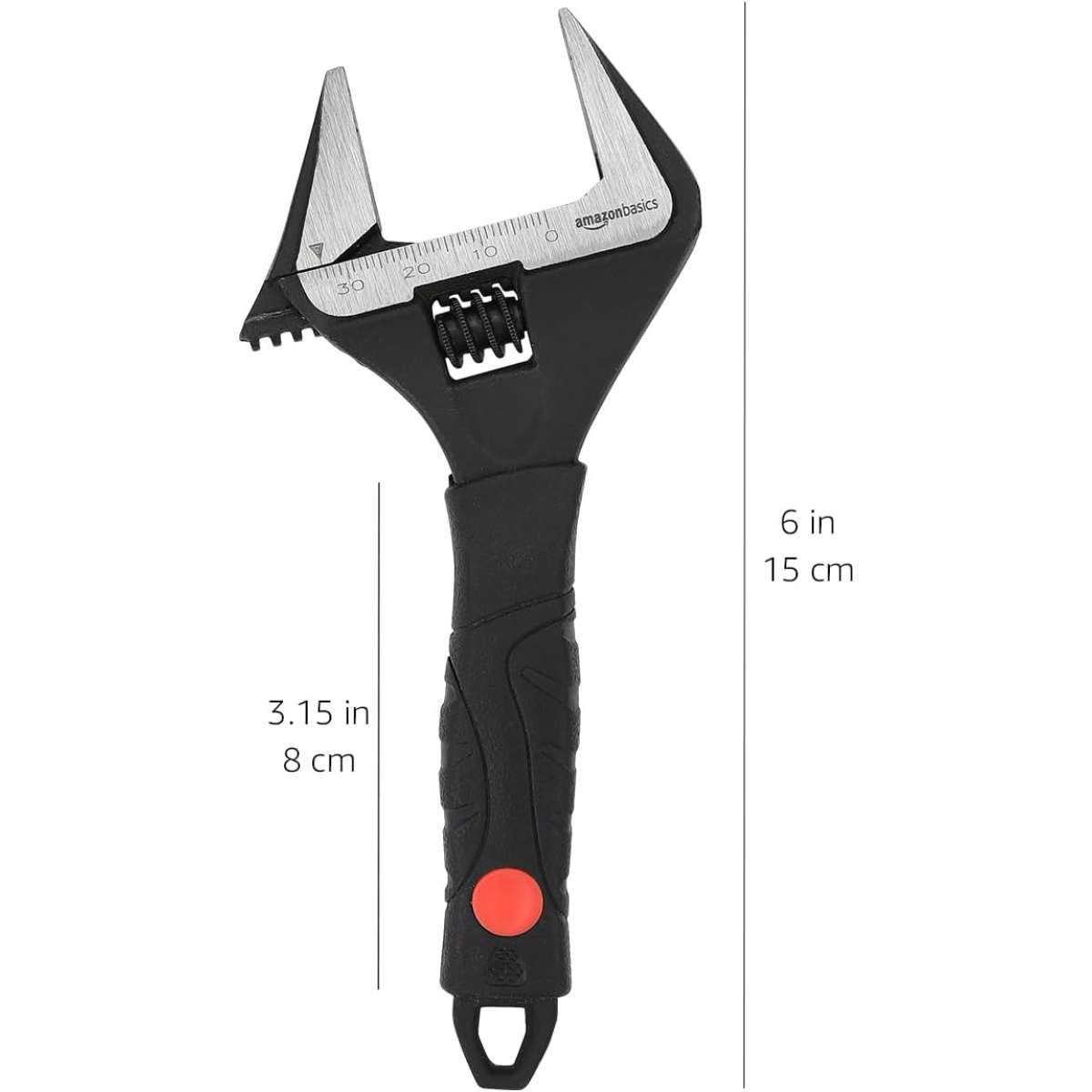 Amazon Brazil x Plumbing Adjustable Wrench with Soft Grip