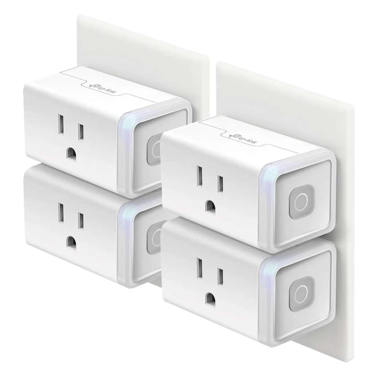 Kasa Smart Plug HS103P4, 4-pack, white