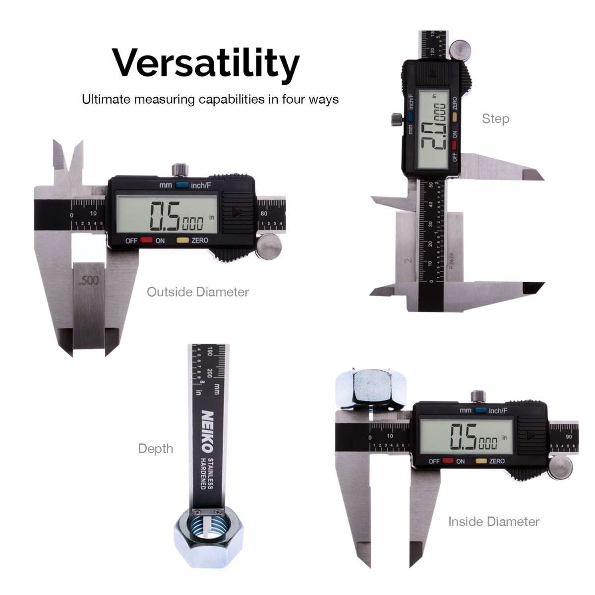 NEIKO 01407A Electronic Digital Caliper Measuring Tool