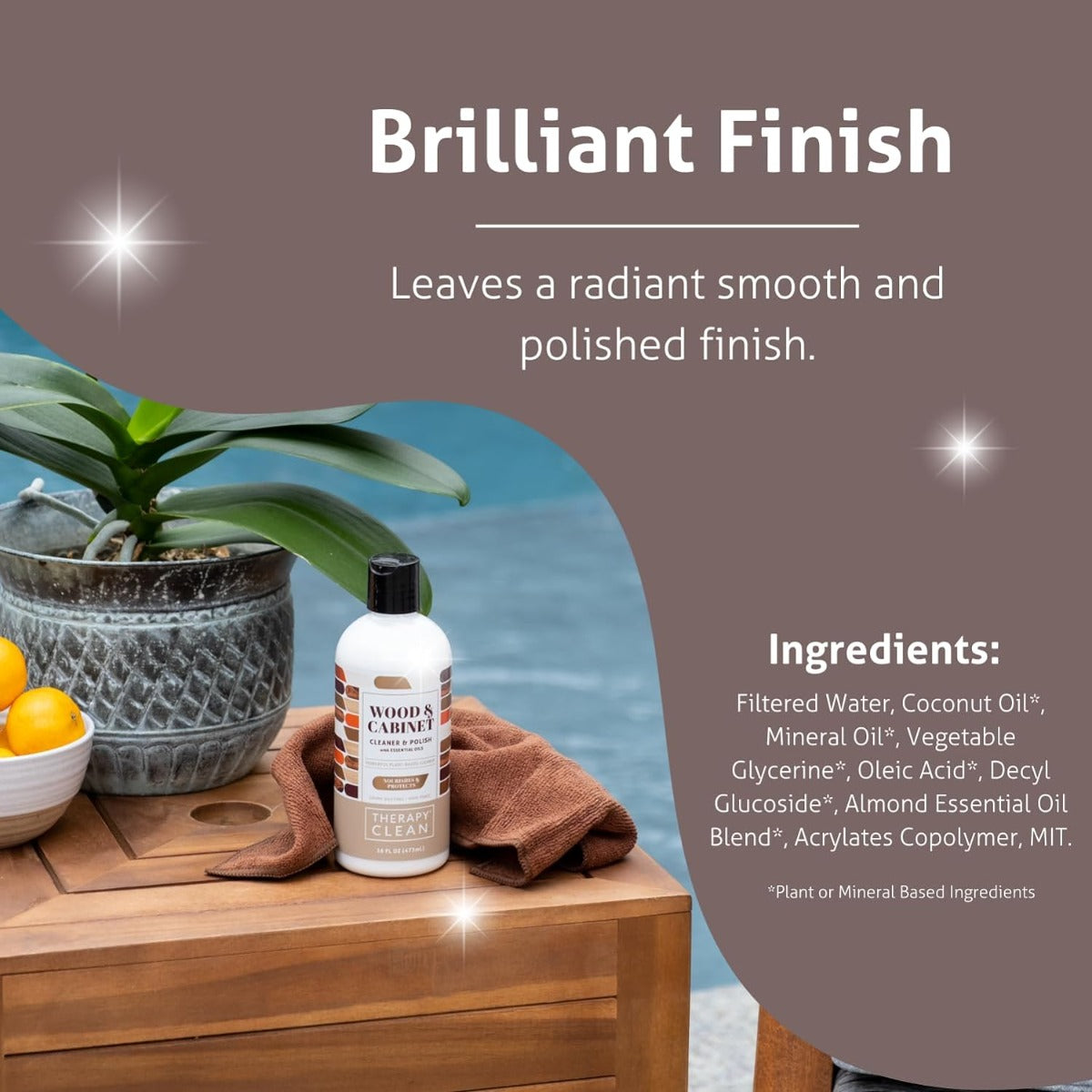 Healing Wood polishing kit with microfiber 16 oz