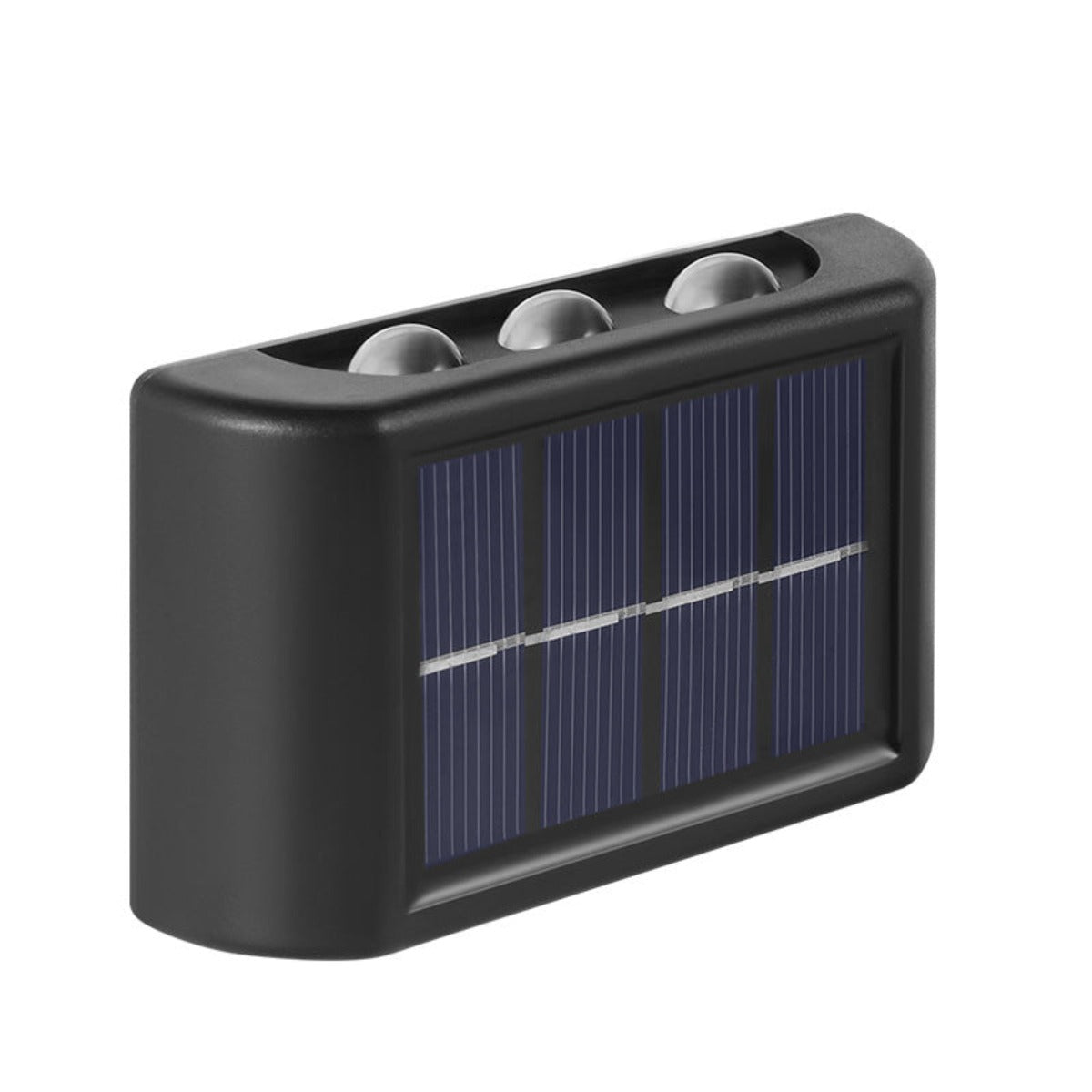 Solar double head wall light