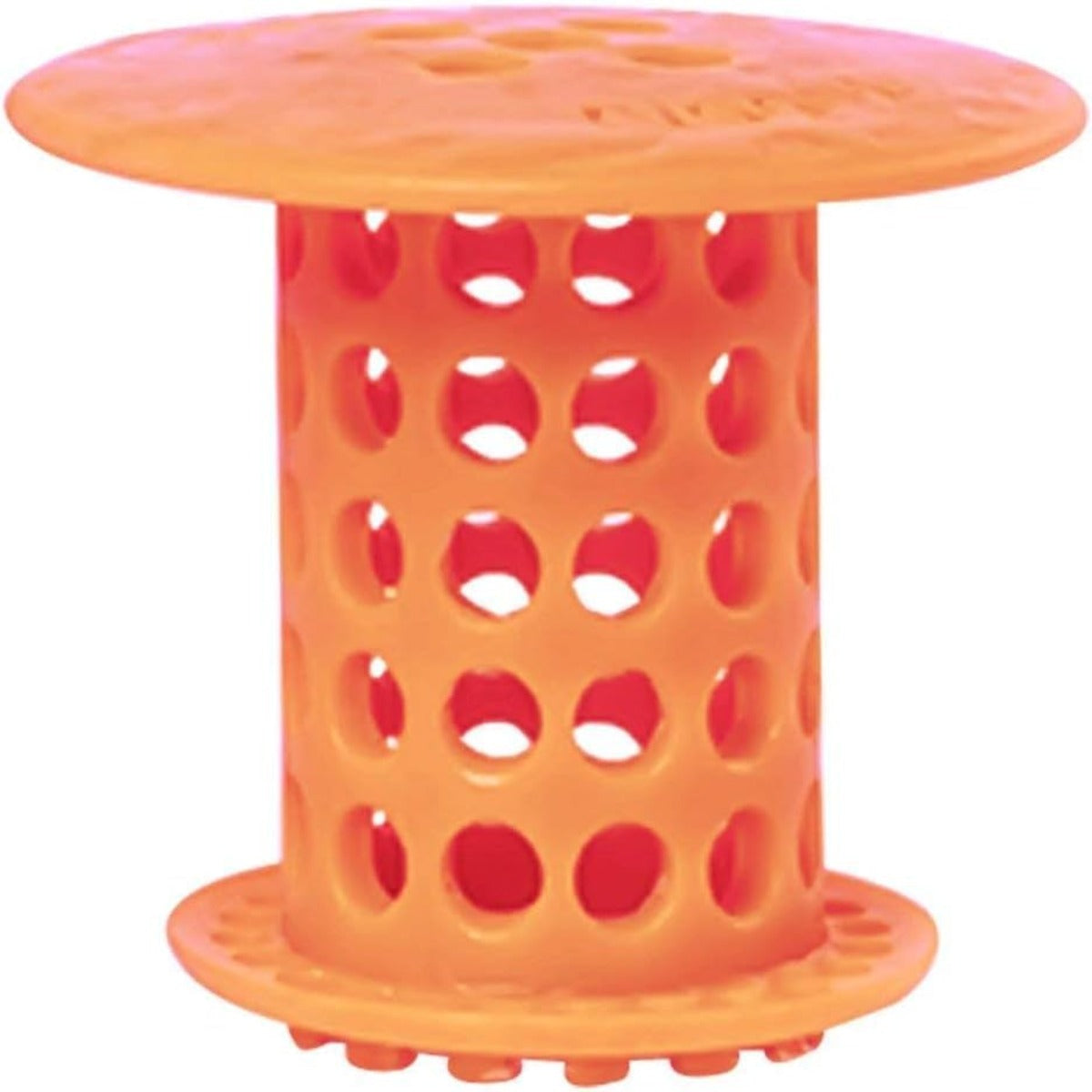 TubShroom Tub Hair Catcher Protector, Fits 1.5" - 1.75" Drain, Orange
